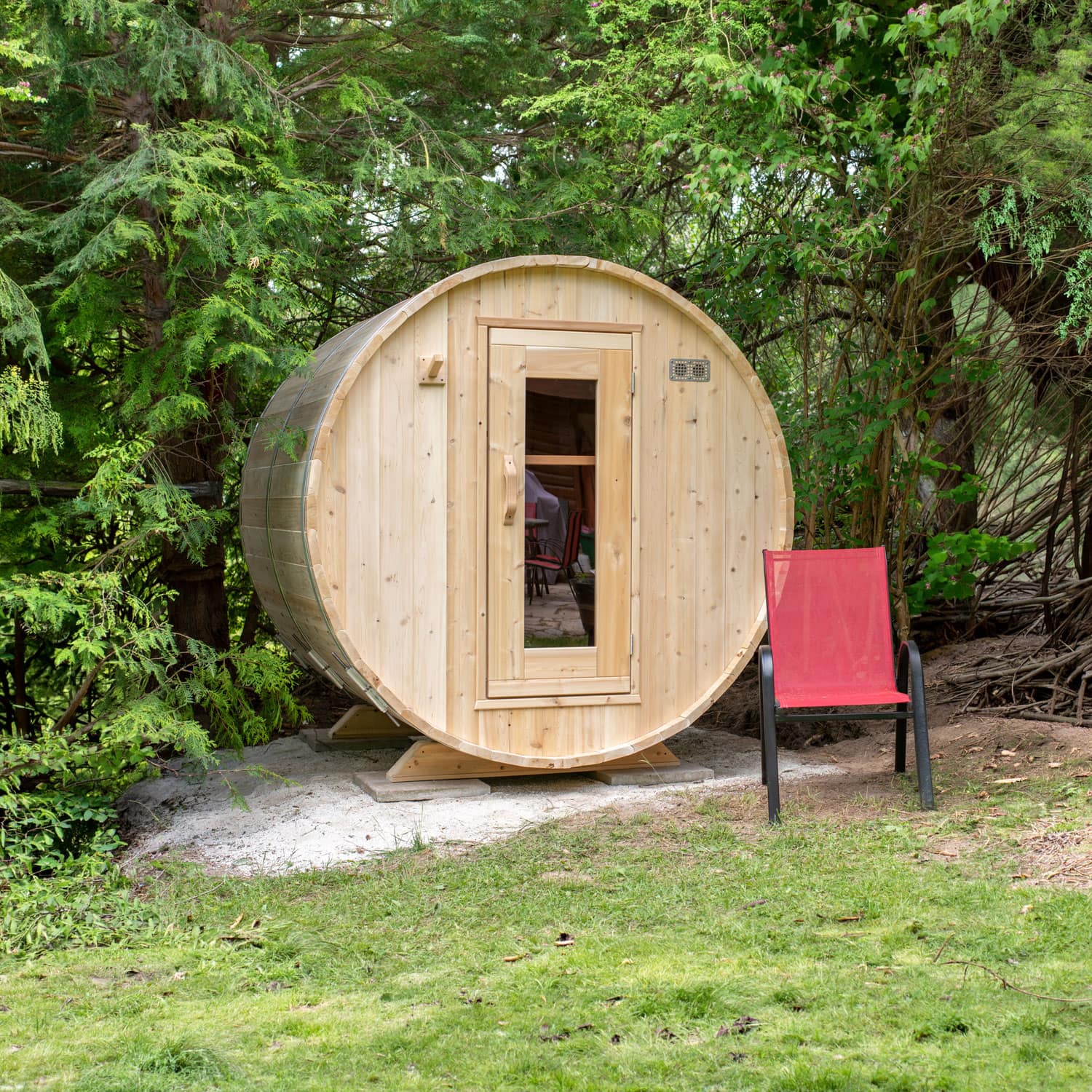 LeisureCraft Canadian Timber Harmony Barrel Sauna CTC22W