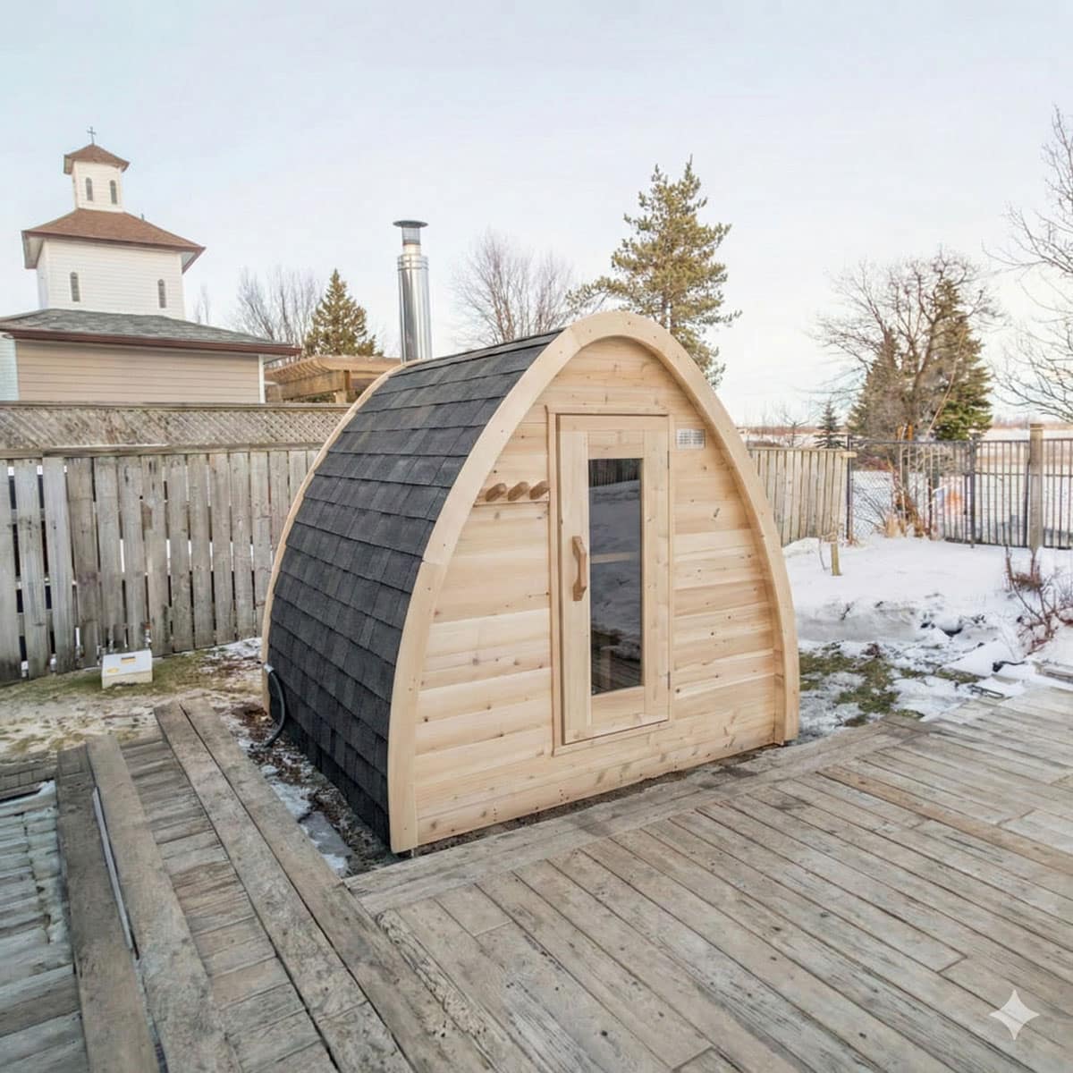 LeisureCraft Canadian Timber MiniPOD Sauna CTC77MW
