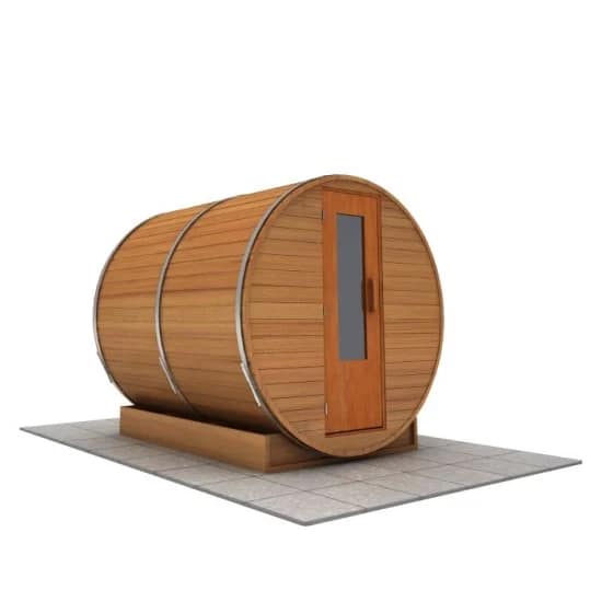 Northern Lights 8 foot x 7 foot Barrel Sauna